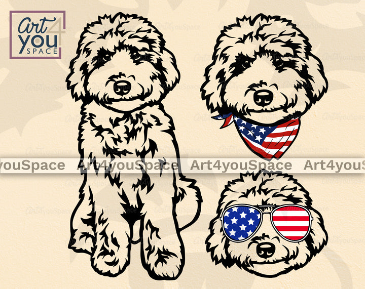 Labradoodle SVG