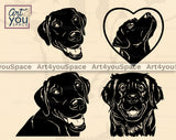 Black Labrador Retriever SVG