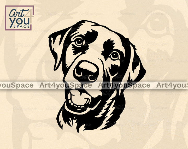 Labrador face svg