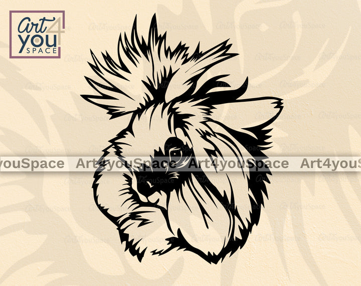  Lion Head Rabbit DXF