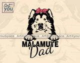 malamute dad svg