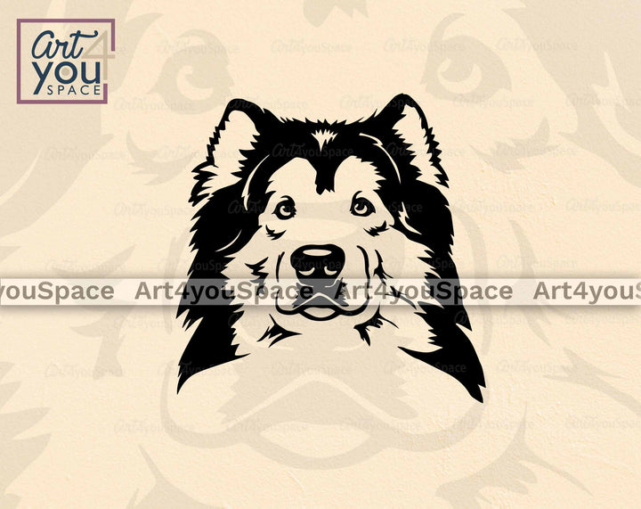 alaskan malamute dog svg