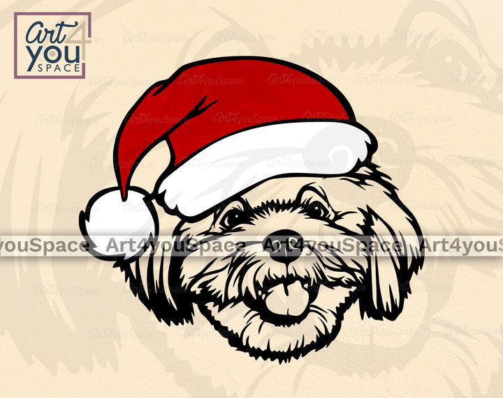 Maltese Santa SVG