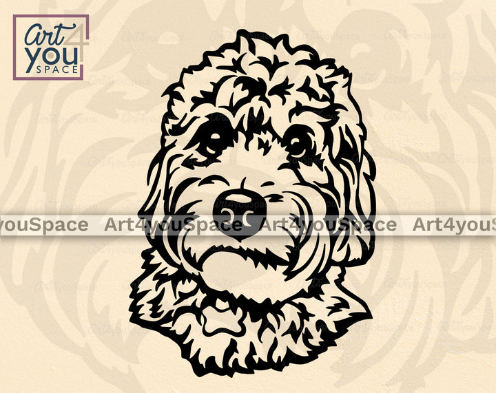 mini Goldendoodle svg