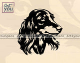 Long Haired Dachshund SVG