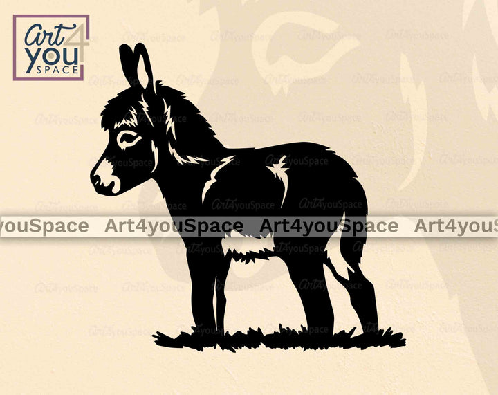 miniature donkey svg