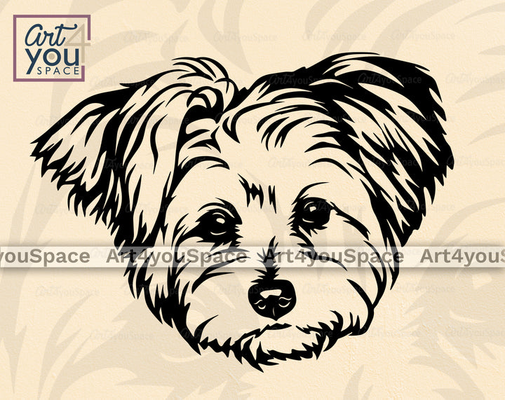 Morkie SVG