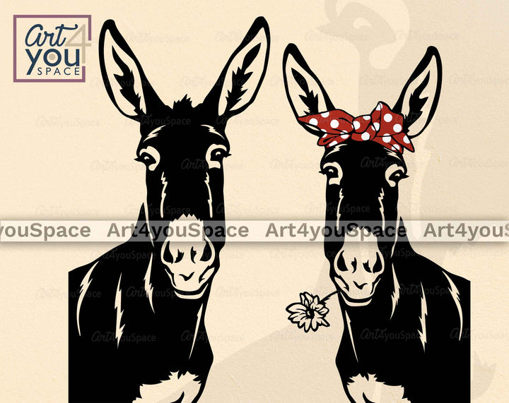 cute peeking mules svg