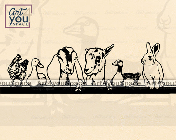 Farm Animals SVG