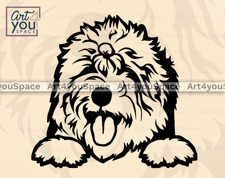 Old English Sheepdog PNG