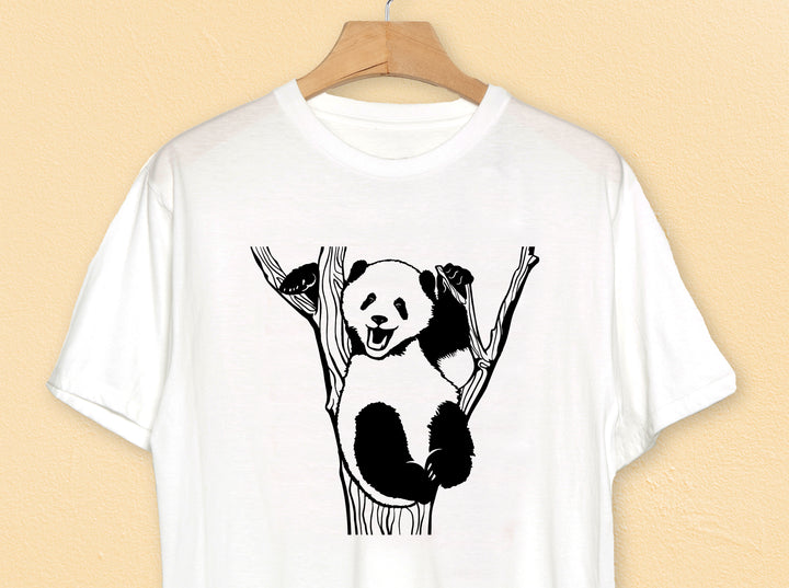 Cute Panda Bear On Tree Cricut