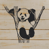 Cute Panda Bear On Tree PNG