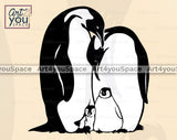 Penguin family DXF