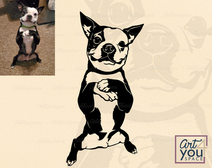 Personalized Design, Digital Custom Pet Portrait SVG