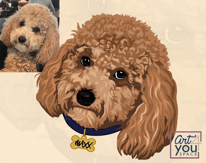 Personalized Design, Digital Custom Pet Portrait SVG