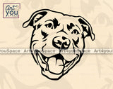 pit Bull Face Svg