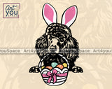 Poodle Easter Art
