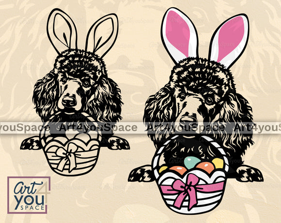 Poodle Easter SVG