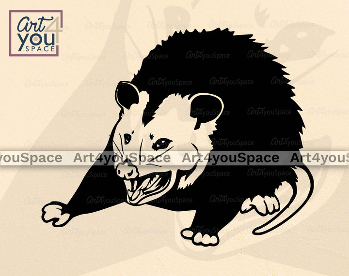 creaming possum clipart