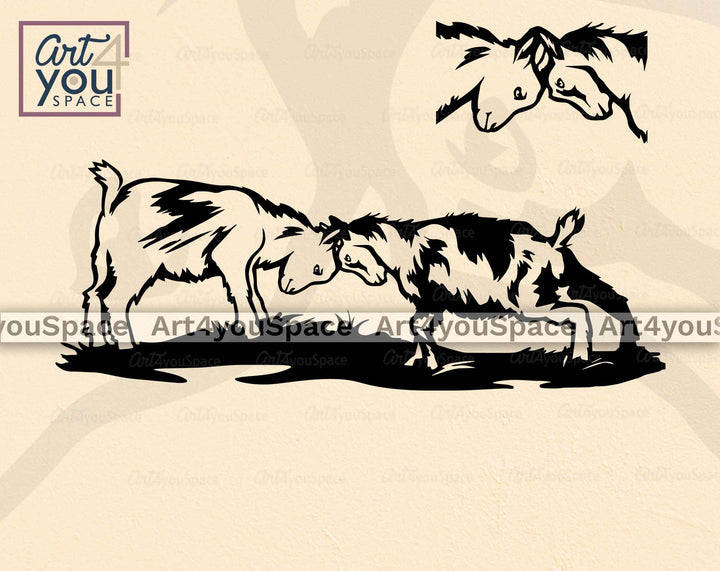 pygmy goats svg file