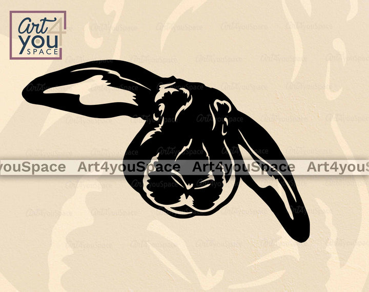 rabbit head svg