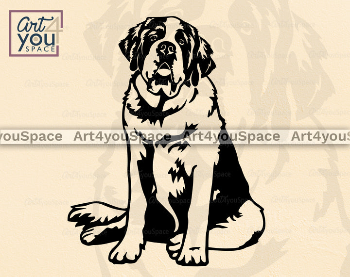  Saint Bernard Vector