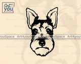 Dog Face Svg