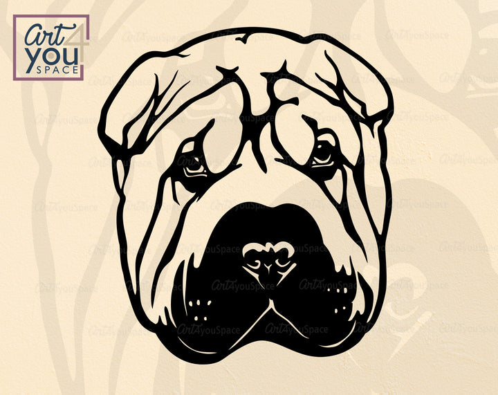 Cute Shar Pei PNG