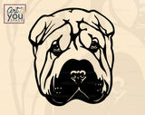 Cute Shar Pei PNG