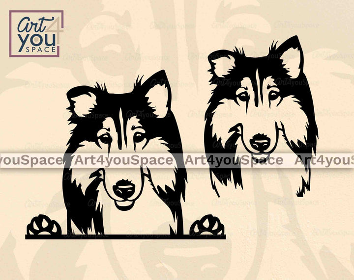 shetland sheepdog svg
