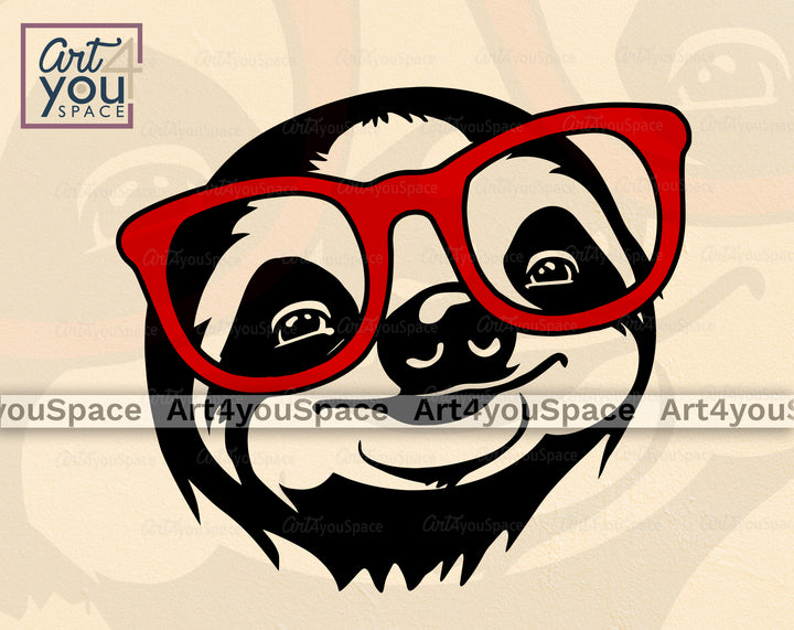 Sloth Floral_Cricut