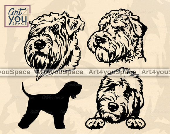 Soft Coated Wheaten Terrier SVG