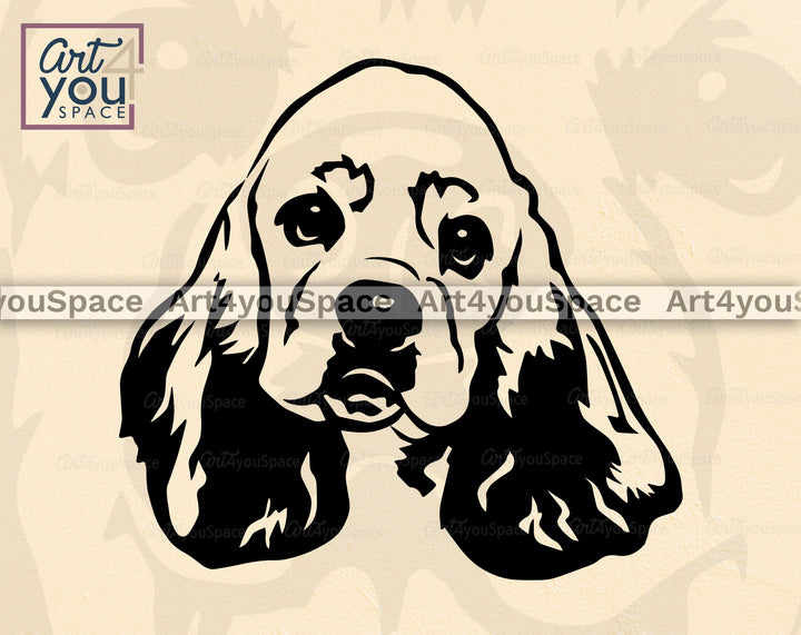 American Cocker Spaniel Cricut