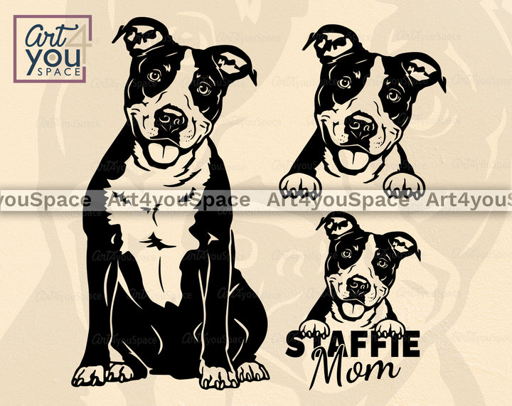 American Staffordshire Terrier SVG