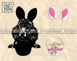 Poodle Easter Vector