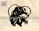 Long Haired Dachshund SVG