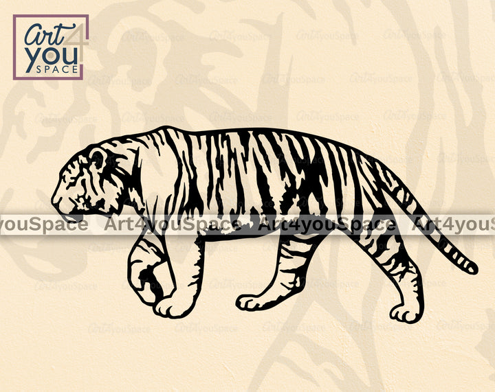 Walking Tiger SVG