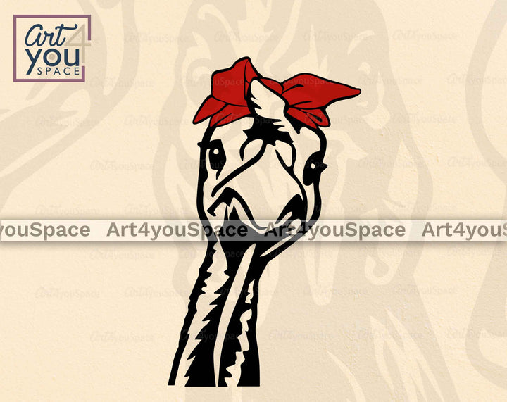 Funny Duck Chicken Turkey Head SVG