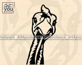 Funny Duck Chicken Turkey Head SVG PNG DXF Files Farm Animals With Bandana Sunglasses Vector Clipart Download, Cricut