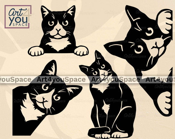 Tuxedo cat svg files