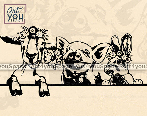 Floral_Farm_Animal_svg