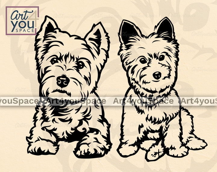 West Highland White Terrier SVG