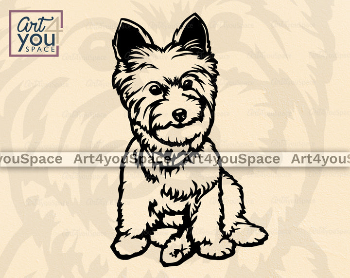 West Highland White Terrier Laser Cut SVG